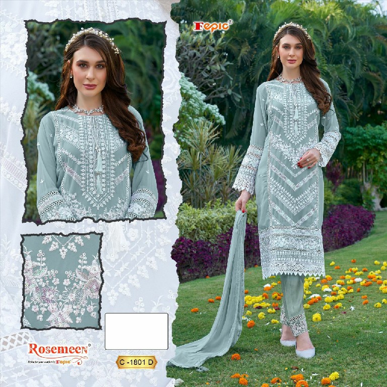 Fepic Rosemeen C-1801 Wholesale Indian Pakistani Suits