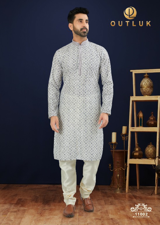 Outluk Wedding Locknowi Vol-11 Wholesale Mens Wear Kurta Pajama Collection