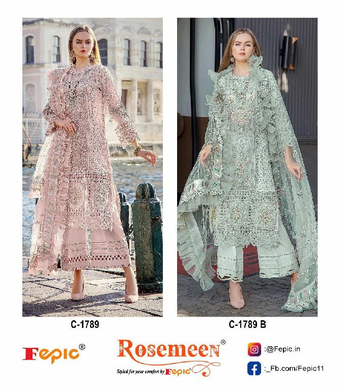 Fepic Rosemeen C-1789 Wholesale Indian Pakistani Suits