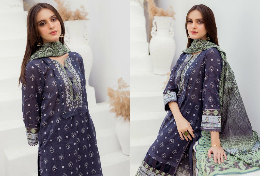 Alzohaib Cutwork Bliss Lawn Dupatta Edition Pakistani Suits