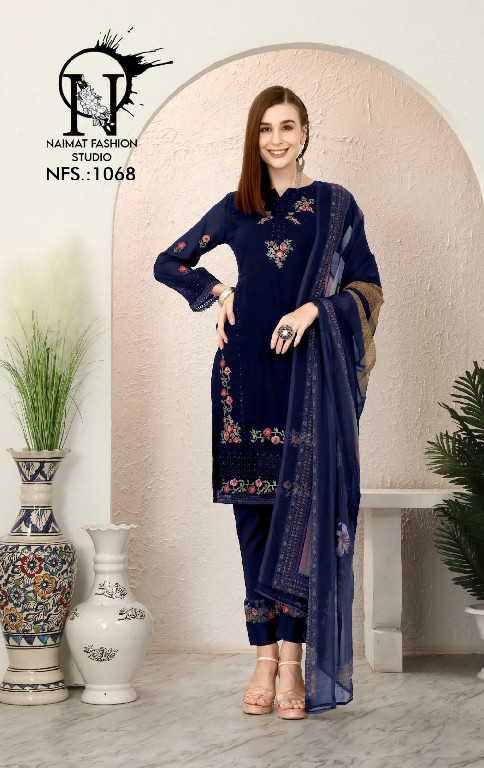 Naimat NFS-1068 Wholesale Embroidery And Diamond Work Luxury Pret Suits