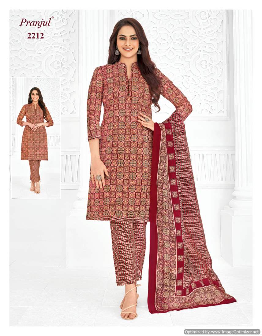 Pranjul Priyanka Vol-22 Wholesale Unstitched Cotton Printed Dress Material