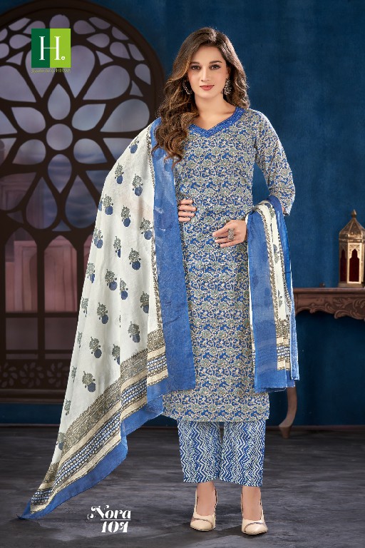Hirwa Nora Wholesale Cotton Cambric Readymade Salwar Suits