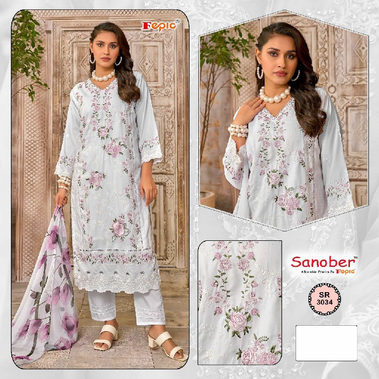 Fepic Sanober SR-3034 Wholesale Readymade Indian Pakistani Suits
