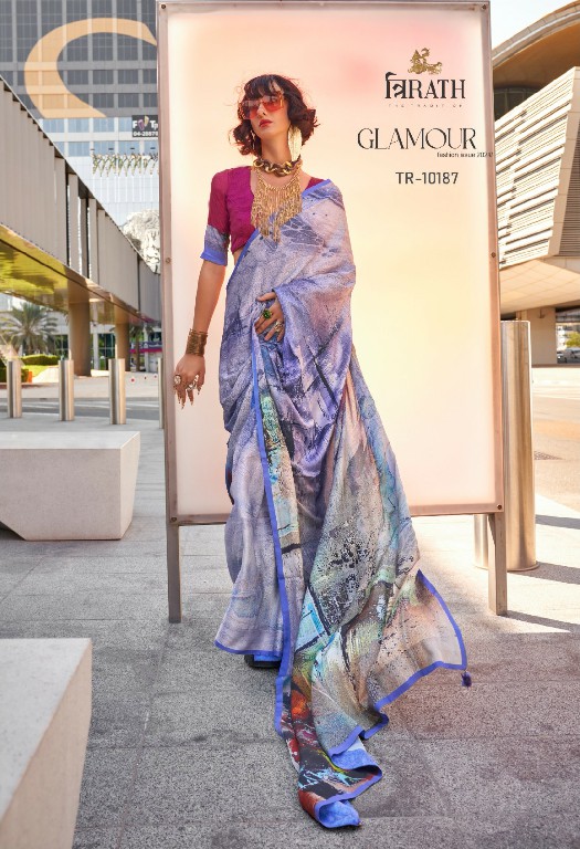 Trirath Glamour Wholesale Swiss Satin High Quality Ethnic Indian Sarees