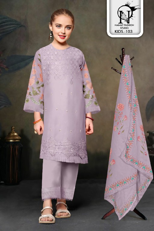 Naimat NFS-103 Wholesale Tunics Heavy Embroidery Kids Pret Collection