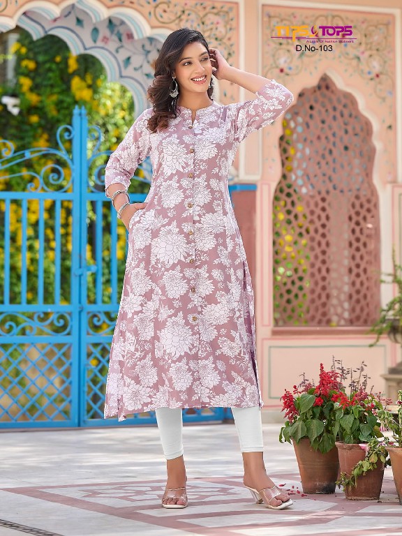 TIPS AND TOPS MIMI VOL 1 READYMADE A LINE FANCY KURTI SUMMER WEAR COLLECTION