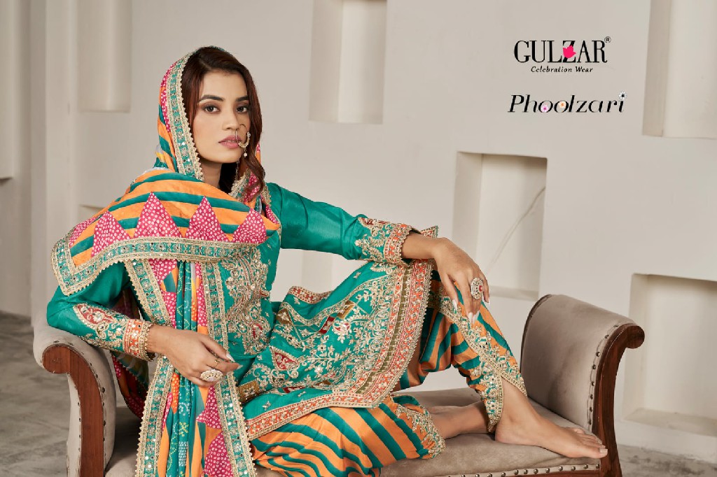 Gulzar Phoolzari Wholesale Readymade Designer Free Size Stitched Suits