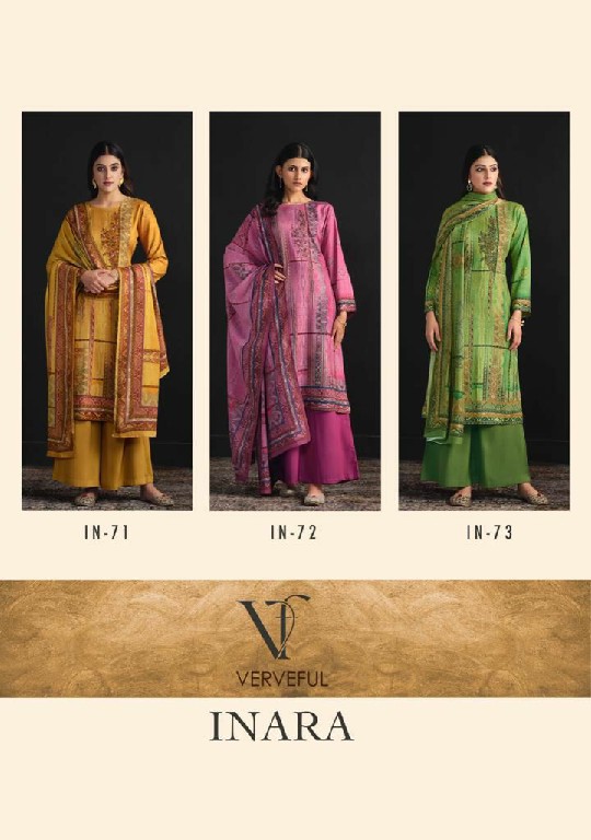 Verveful By Varsha Fashion Inara Wholesale Muslin Print With Embroidery Salwar Suits
