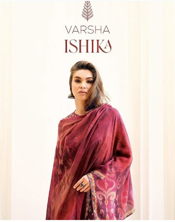 Varsha Ishika Wholesale Muslin Printed With Embroidery Salwar Suits