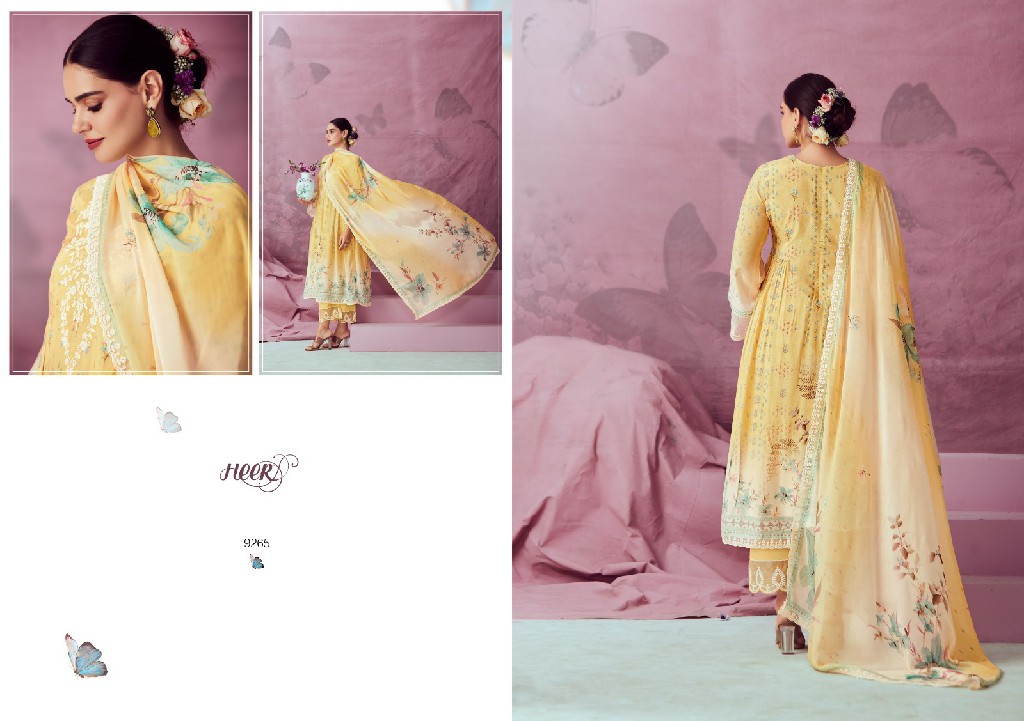 Kimora Heer Titli Vol-170 Wholesale Pure Muslin With Dori Embroidery Work Salwar Suits