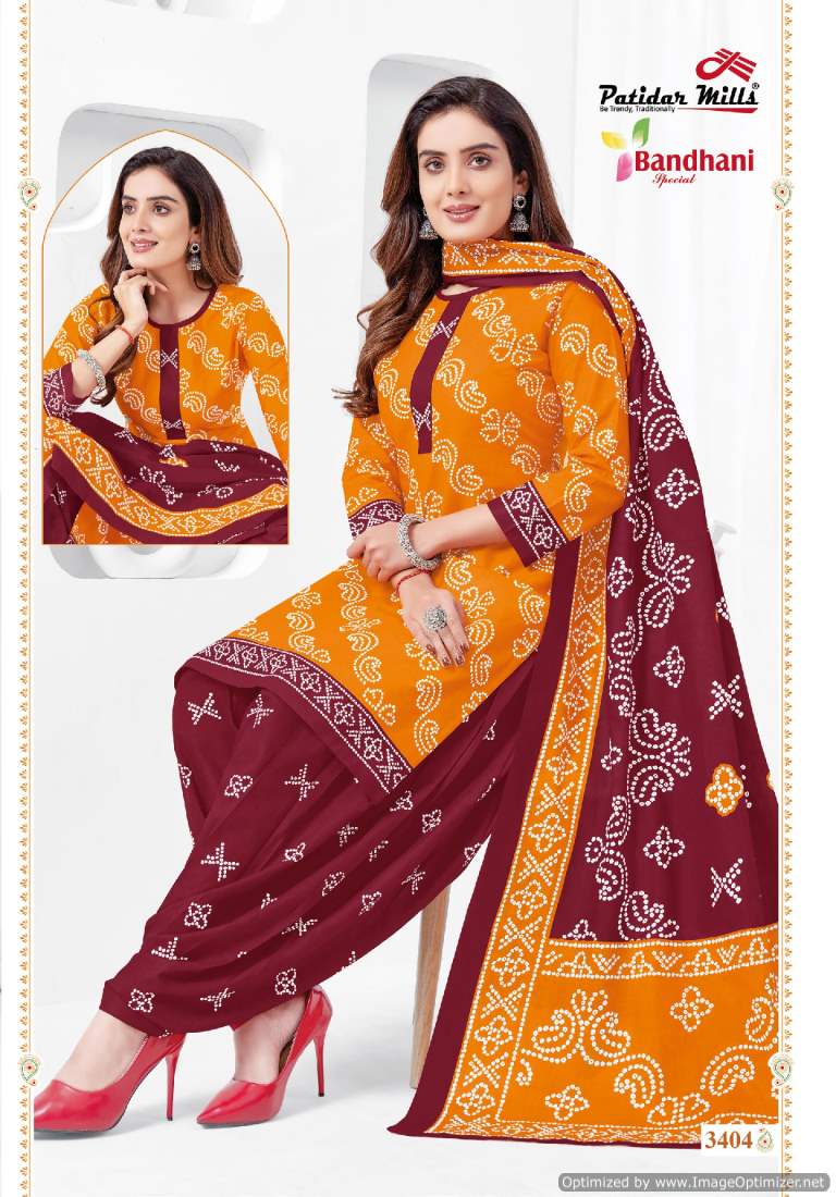 Patidar Bandhani Special Vol-34 Wholesale Pure Cotton Printed Dress Material