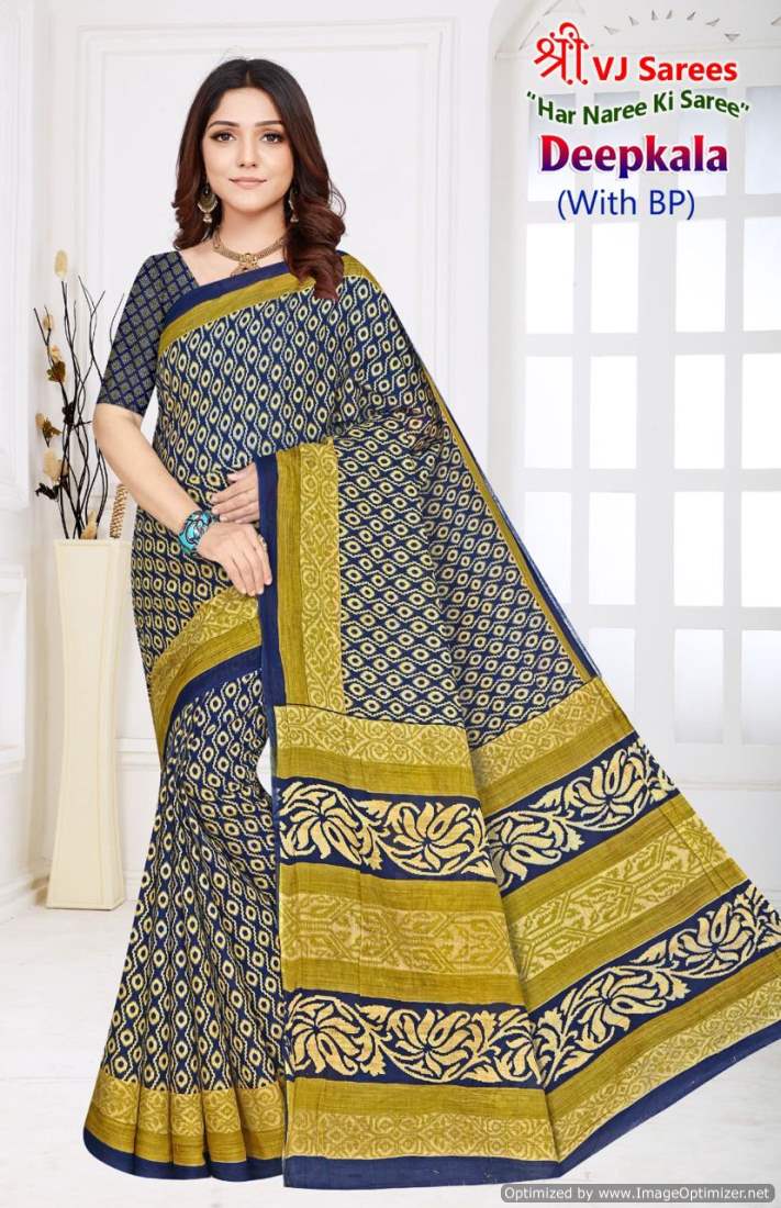 Shree VJ Sarees Deepkala Vol-1 Wholesale Cotton Printed Sarees