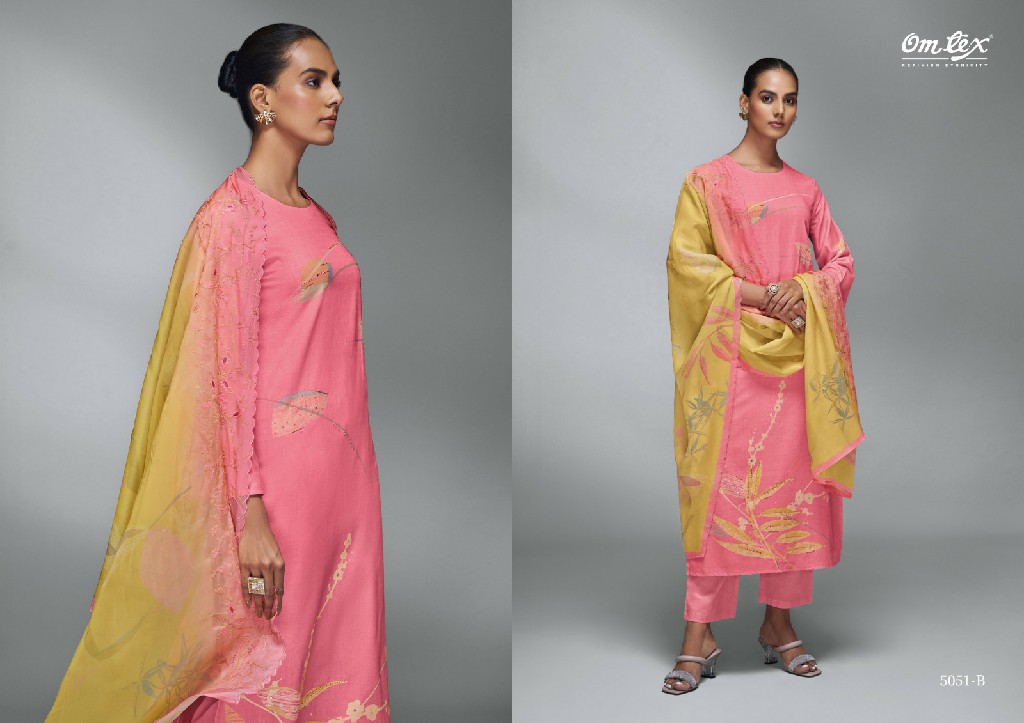 Omtex Niki Wholesale Linen Cotton With Handwork Salwar Suits