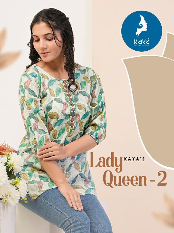 Kaya Lady Queen Vol-2 Wholesale Capsule Print With Foil Short Kurtis