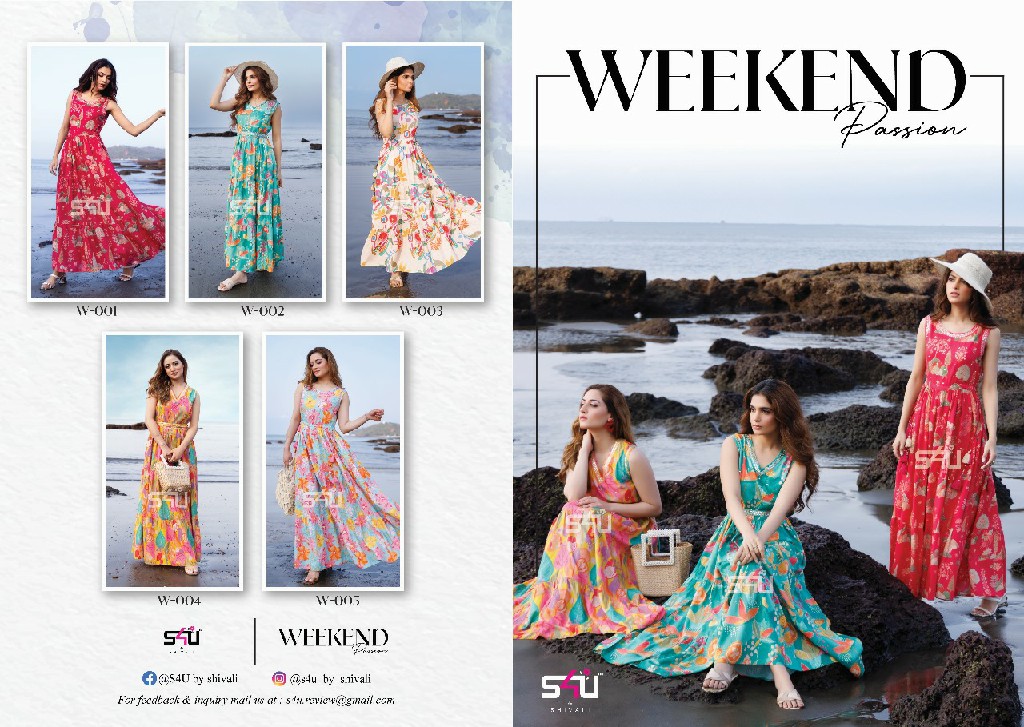 S4U Weekend Passion Wholesale Gown Concept Kurtis