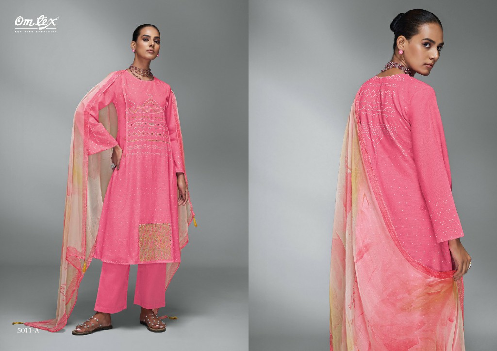 Omtex Bani Wholesale Linen Cotton With Handwork Salwar Suits