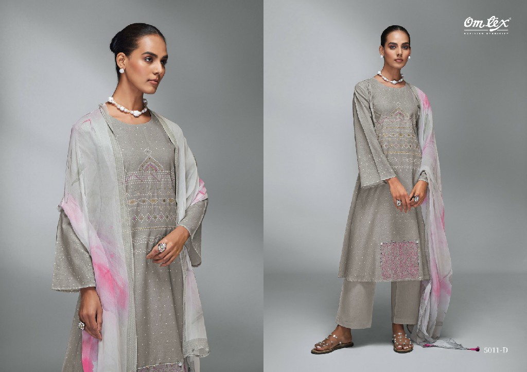 Omtex Bani Wholesale Linen Cotton With Handwork Salwar Suits