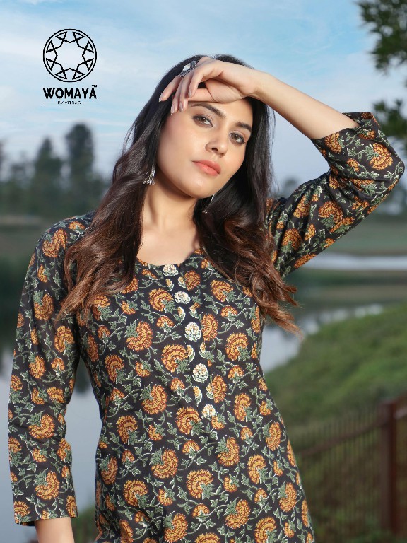 Womaya Classy Floral Print Vol-2 Wholesale Cotton Cambric Long Kurtis Combo