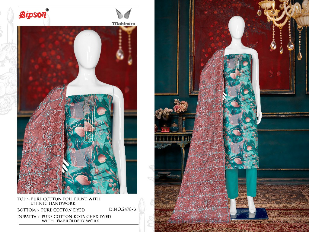 BIPSON MAHINDRA 2478 PRINTED UNSTITCH DRESS MATERIAL