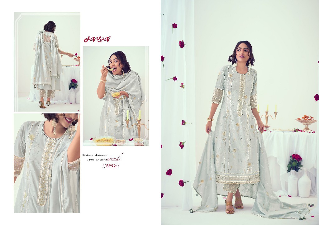 Jay Vijay Dawat Wholesale Pure Cotton With Embroidery Neck Salwar Suits