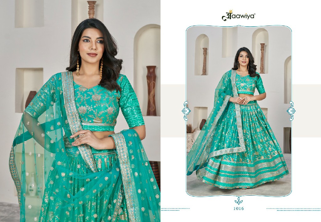 Aawiya Aalisha Vol-1 Wholesale Dola Jacquard Fabrics Designer Lehengas Choli