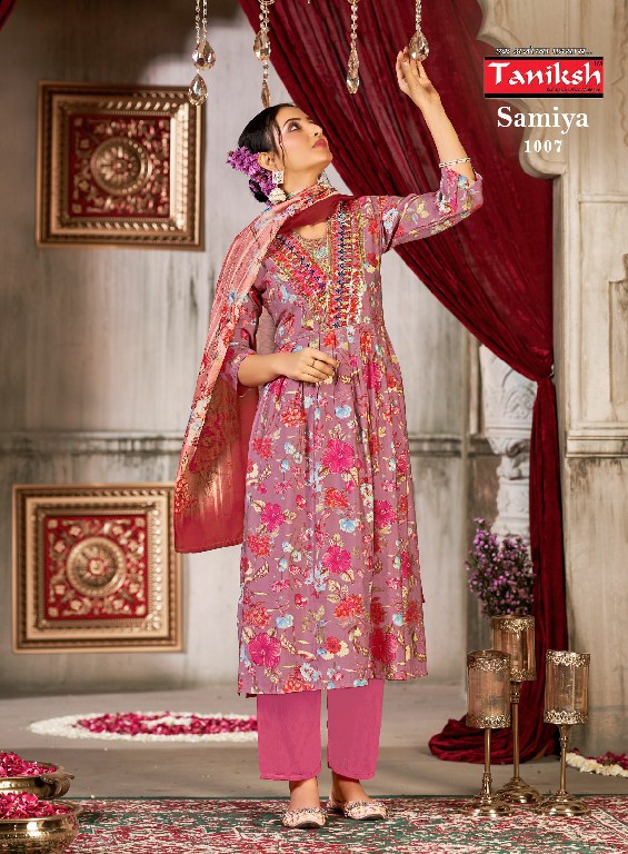 Taniksh Samiya Vol-1 Wholesale Aliya Cut Readymade 3 Piece Salwar Suits