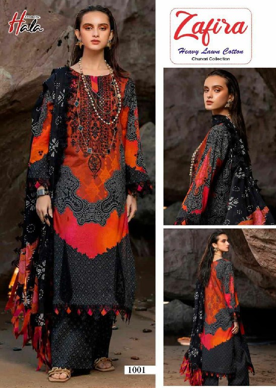 Hala Zafira Wholesale Chunari Cotton Collection Dress Material