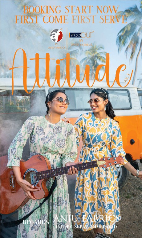 Anju Attitude Vol-2 Wholesale Printed Midi Cotton Flex Tops