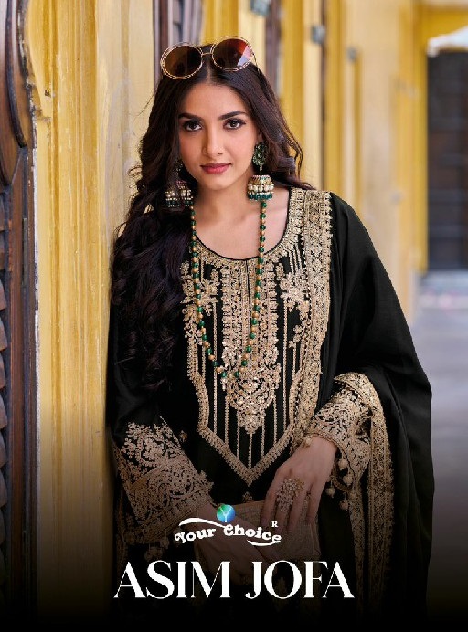 Your Choice Asim Jofa Wholesale Indian Pakistani Dress Free Size Stitched