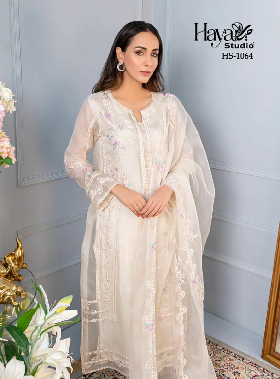 Haya Studio HS-1064 Wholesale Luxury Pret Collection in Tunic And Cigarette Pants With Dupatta