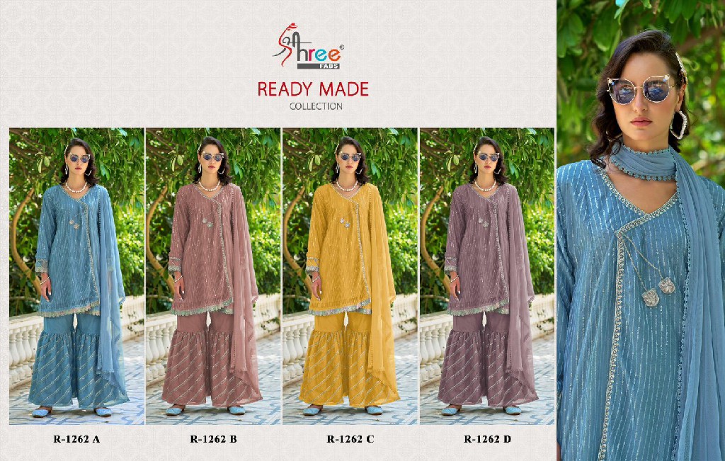 Shree Fabs R-1262 Wholesale Readymade Indian Pakistani Suits