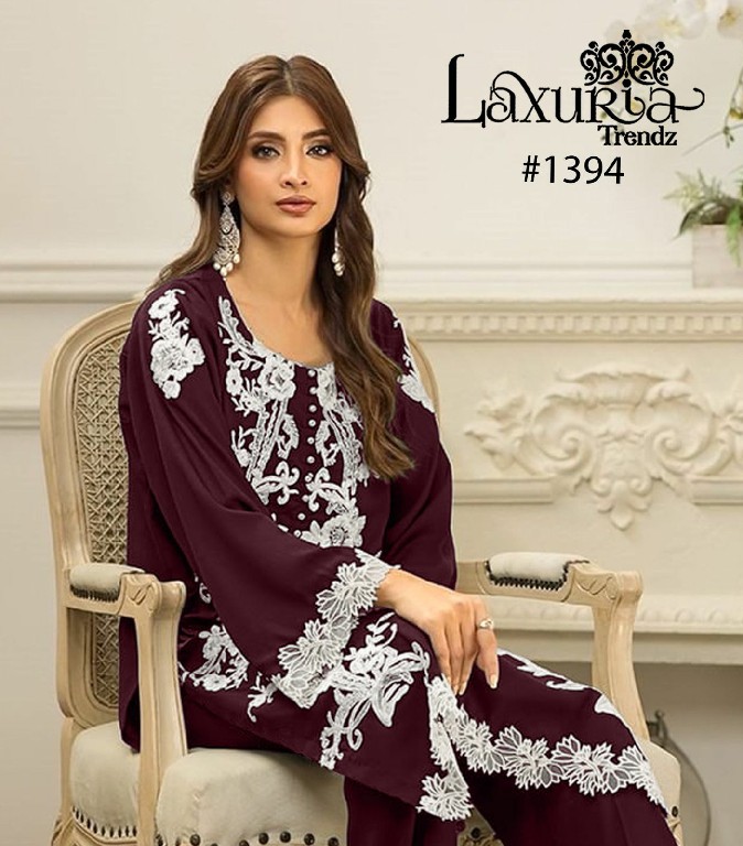 Laxuria D.no 1394 Wholesale Luxury Pret Collection in TUNIC And Pant With Dupatta