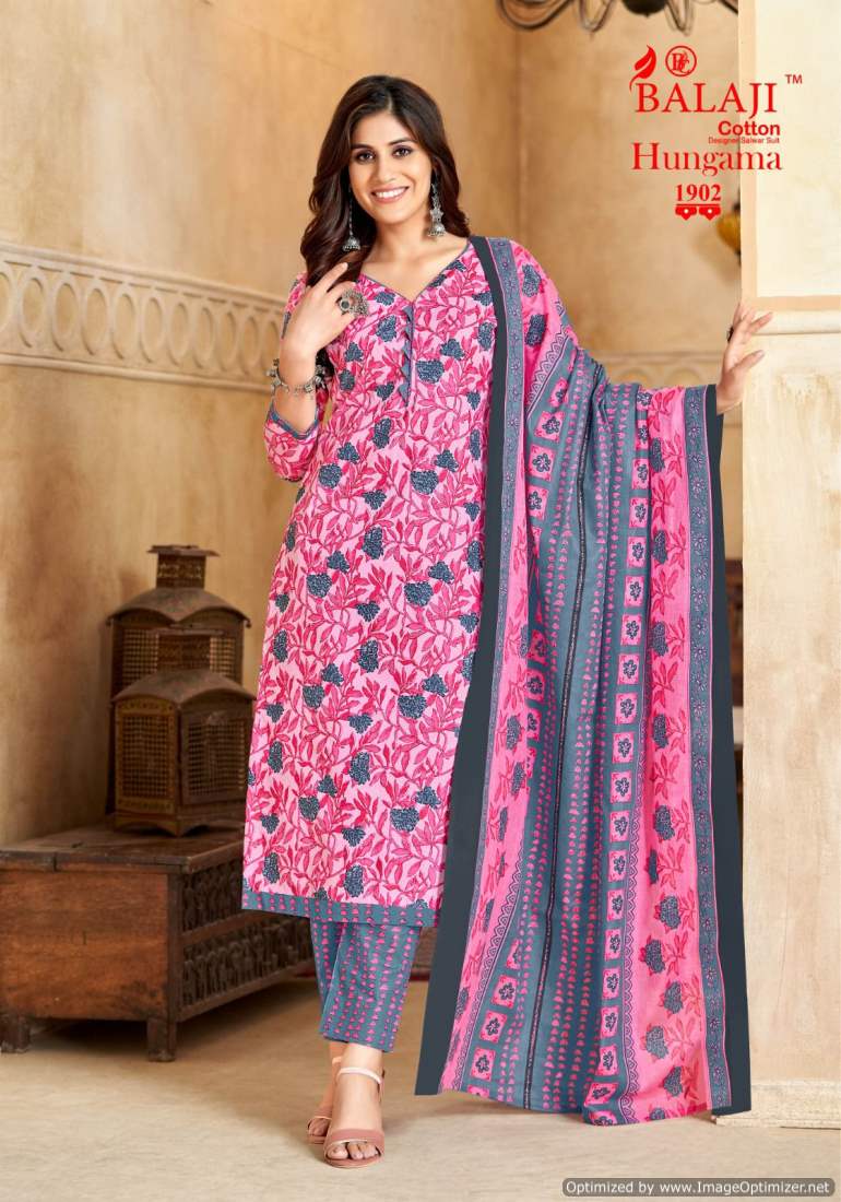 Balaji Hungama Vol-19 Wholesale Pure Cotton Printed Dress Material