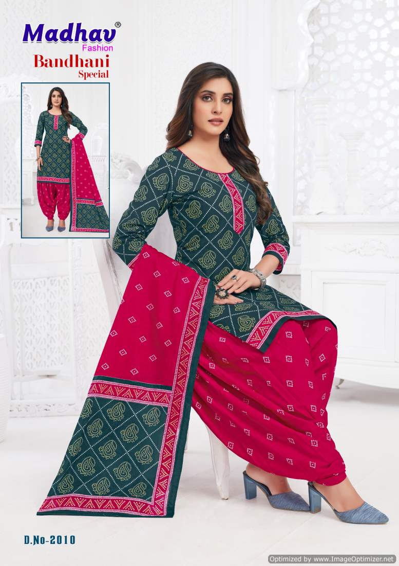 Madhav Bandhani Special Vol-2 Wholesale Cotton Printed Dress Material