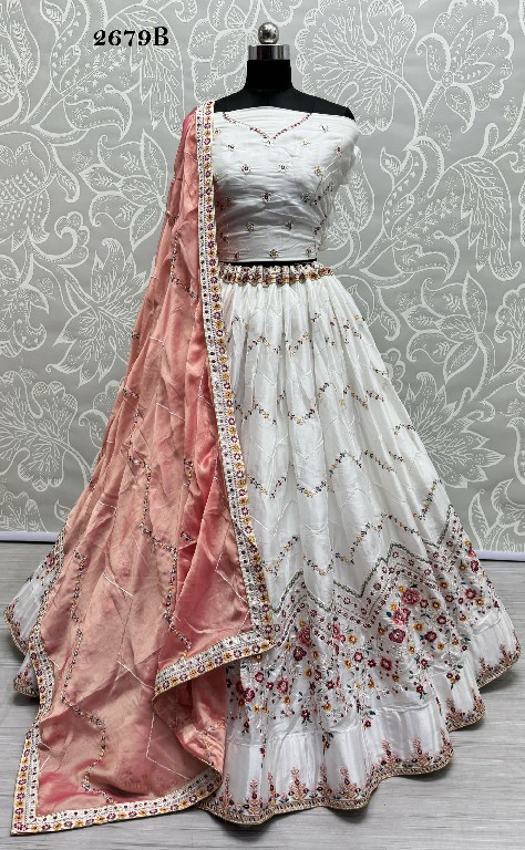 Anjani Art D.no 2679 Wholesale Rangoli Silk Designer Lehengas
