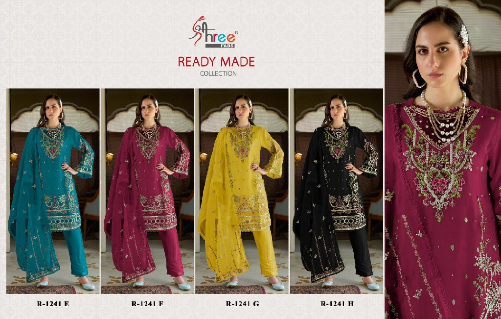 Shree Fabs R-1241 Wholesale Readymade Indian Pakistani Suits