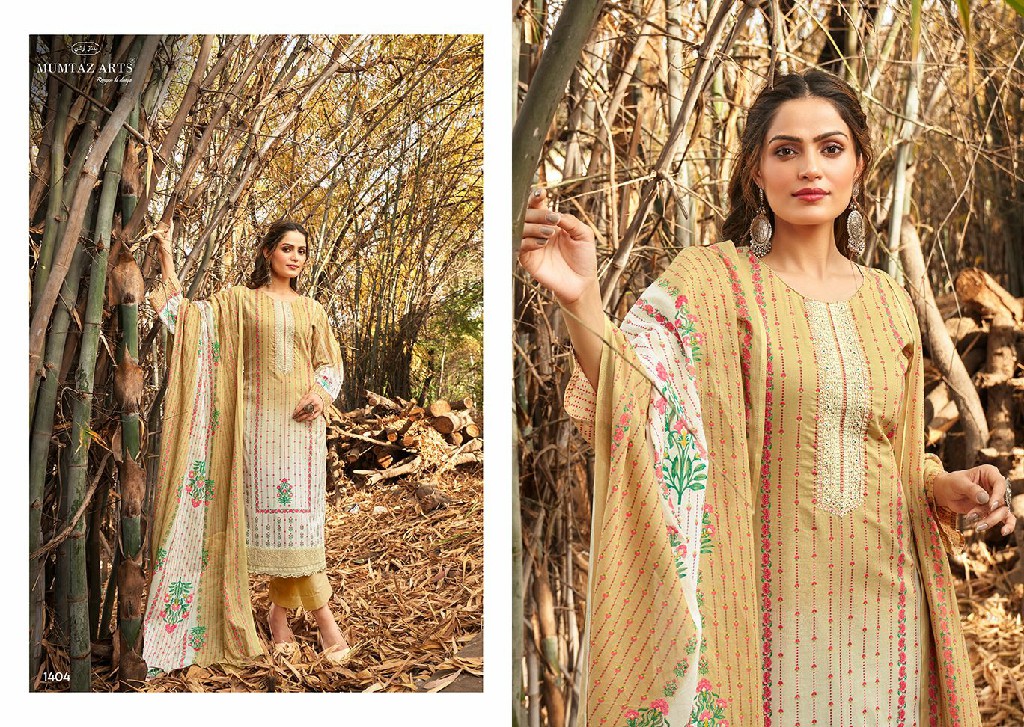 Mumtaz Arts Summer Shine Wholesale Pure Lawn Cambric With Work Dress Material