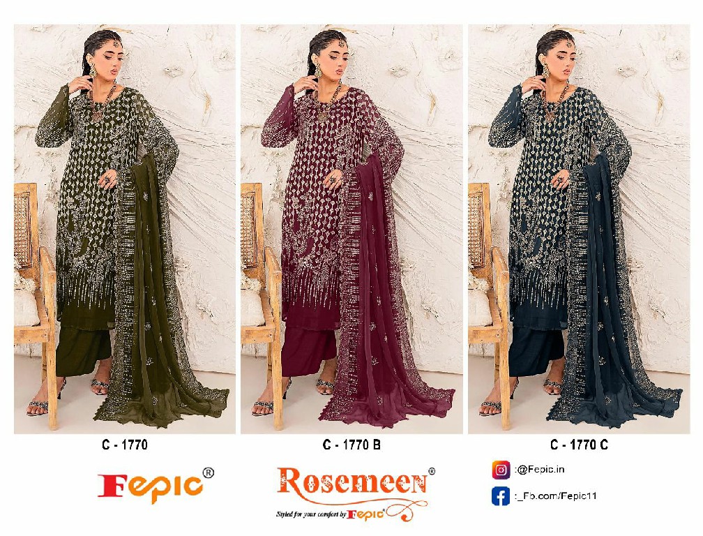 Fepic Rosemeen C-1770 Wholesale Indian Pakistani Salwar Suits