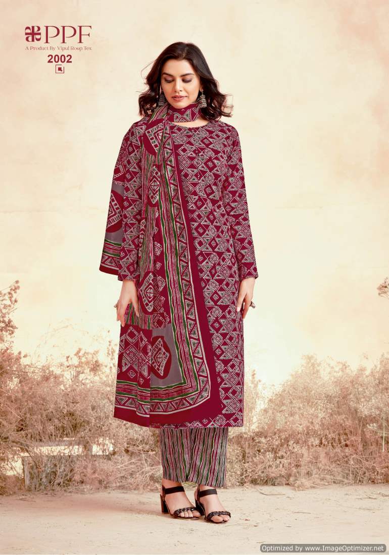 PPF Prisha Vol-2 Wholesale Pure Cotton Printed Dress Material