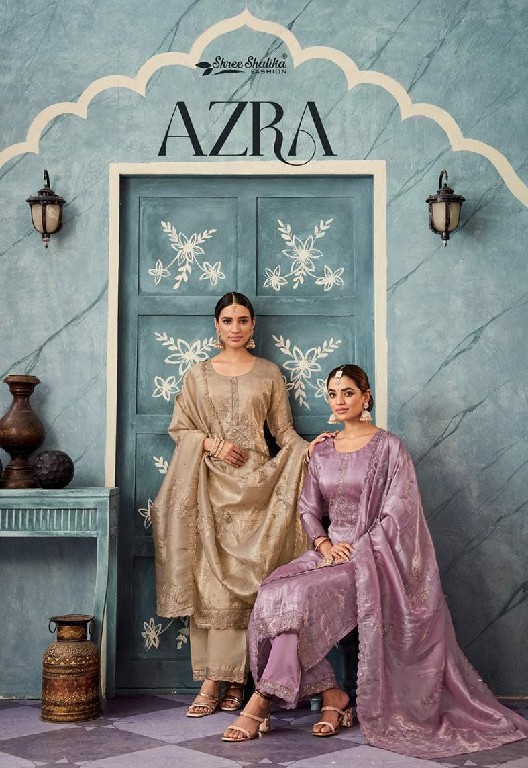 SHREE SHALIKA FASHION AZRA ORGANZA DESIGNER WEAR UNSTITCH SALWAR SUIT COLLECTION