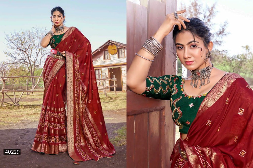 LAVANYA VOL 3 BY 5D DESIGNER SILK SAREE WITH JARI PATTERN