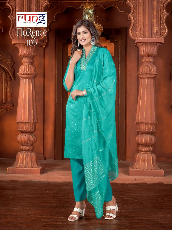 RUNG FLORENCE FESTIVE WEAR READYMADE SILK SALWAR KAMEEZ COLLECTION