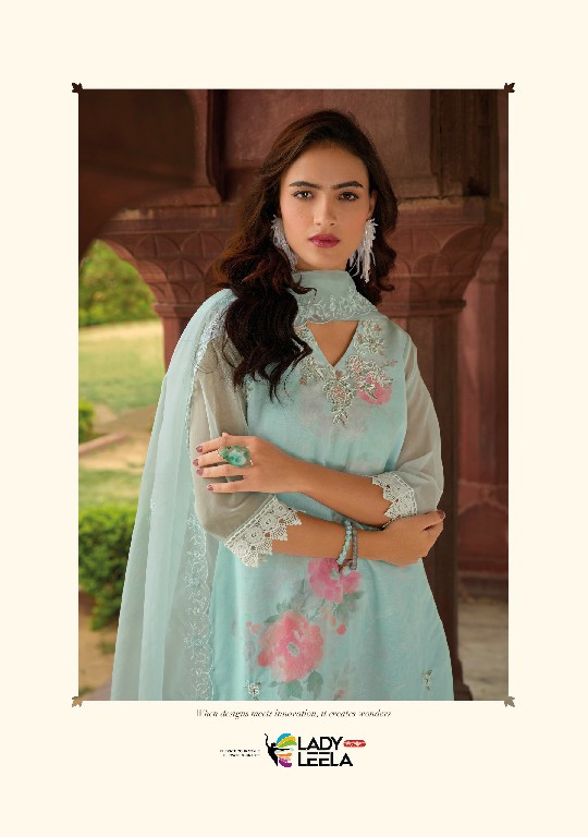 SUMMER SPRING BY LADY LEELA ORGANZA EMBROIDERY CLASSY LOOK READYMADE SUITS