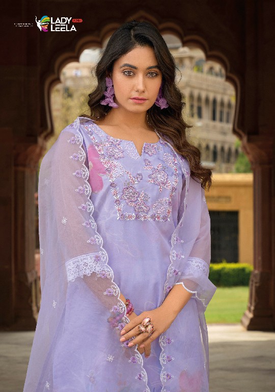 SUMMER SPRING BY LADY LEELA ORGANZA EMBROIDERY CLASSY LOOK READYMADE SUITS