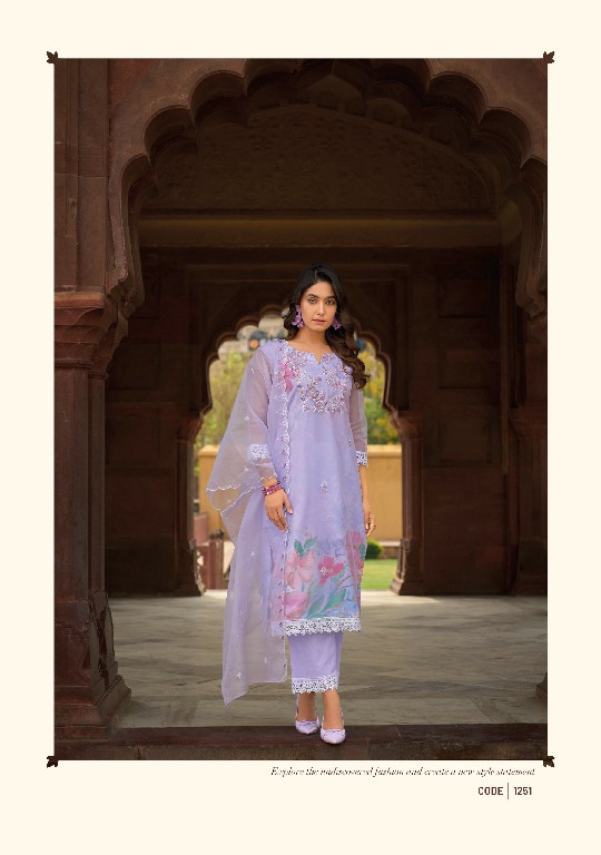 SUMMER SPRING BY LADY LEELA ORGANZA EMBROIDERY CLASSY LOOK READYMADE SUITS