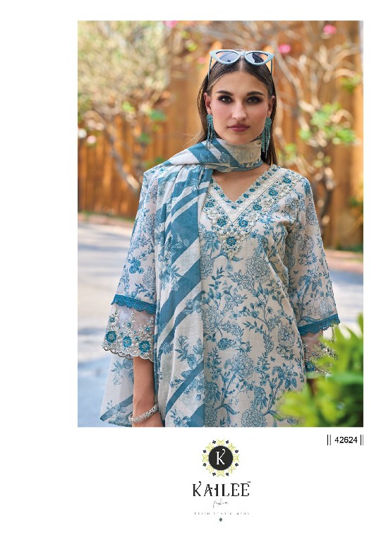 KAILEE FASHION IZHAAR VOL 2 PARTY WEAR LINEN WITH THREAD WORK READYMADE SALWAR KAMEEZ