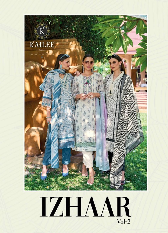 KAILEE FASHION IZHAAR VOL 2 PARTY WEAR LINEN WITH THREAD WORK READYMADE SALWAR KAMEEZ