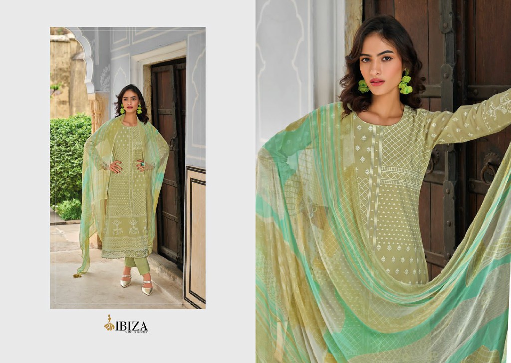 IBIZA ARMANI STYLISH WEAR COTTON UNSTITCH SALWAR SUIT SUPPLIER