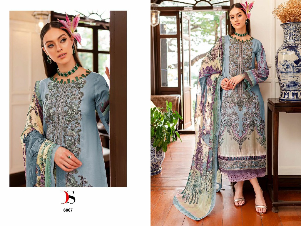 DEEPSY SUITS FIRDOUS QUEENS COURT VOL 6 FANCY WEAR COTTON UNSTITCH SALWAR KAMEEZ